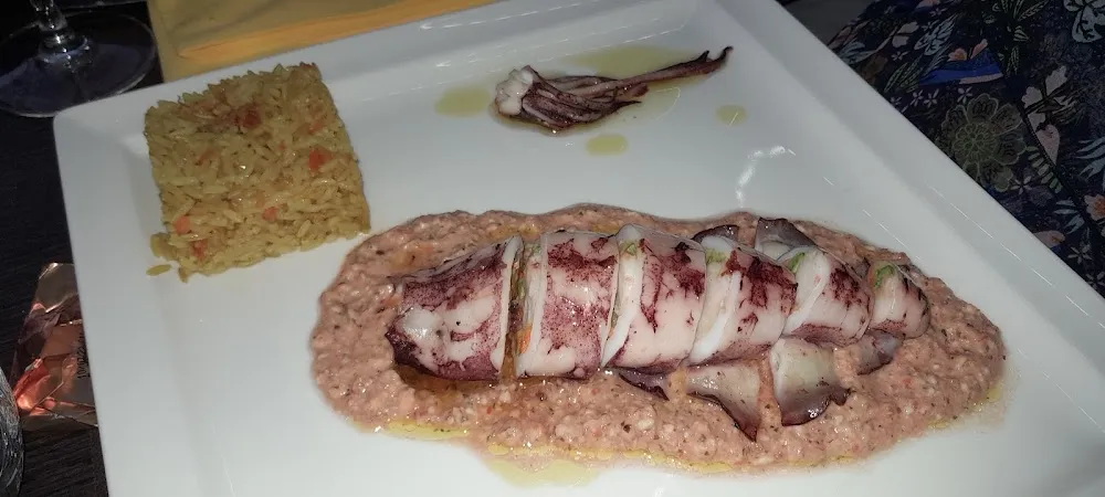 Encornet Farci Gambas Courgette Carotte